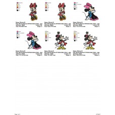 Package 3 Minnie Mouse 17 Embroidery Designs